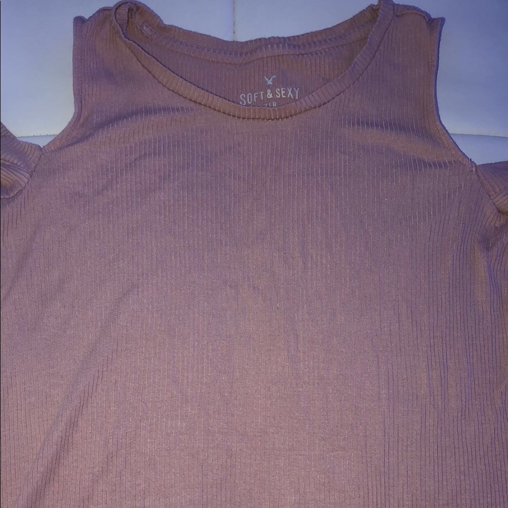 pink off the shoulder top